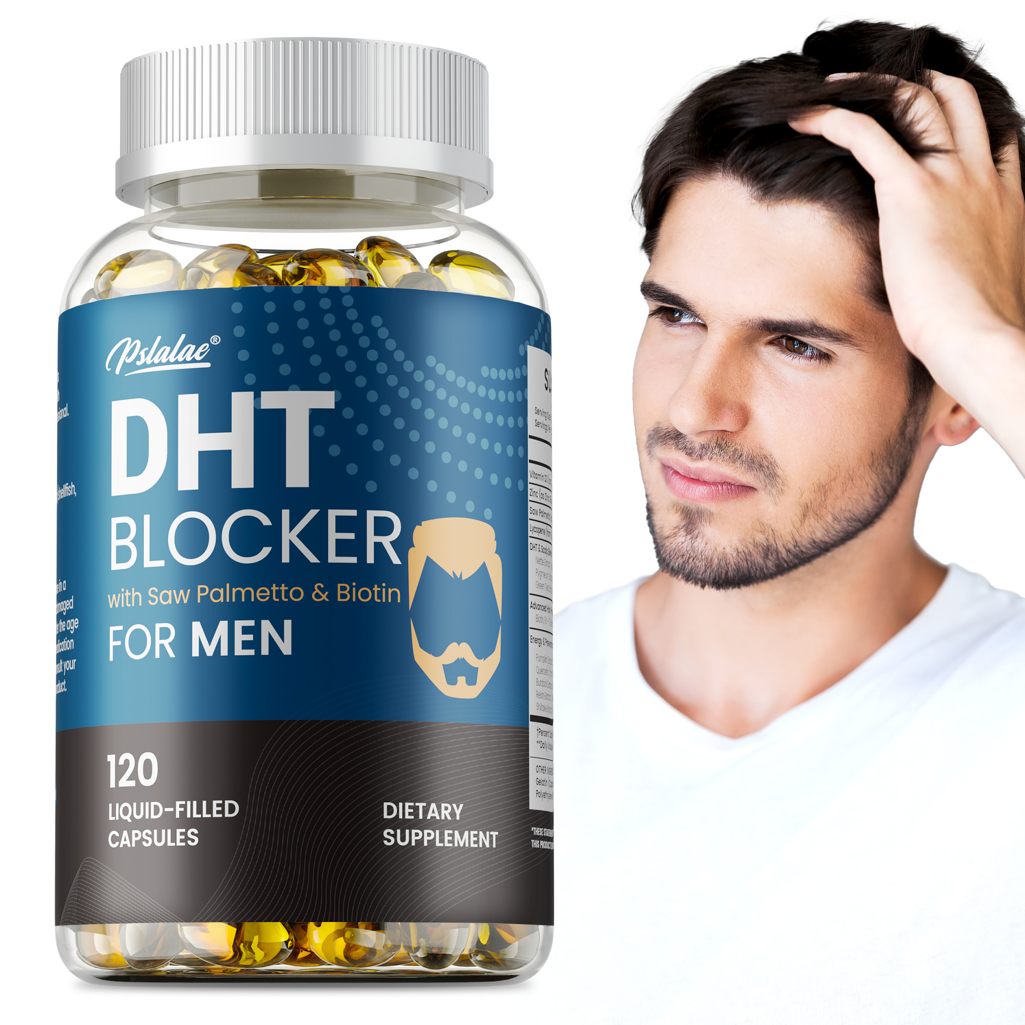 Hair Care Capsule - DHT Blockers for Men - Contains
