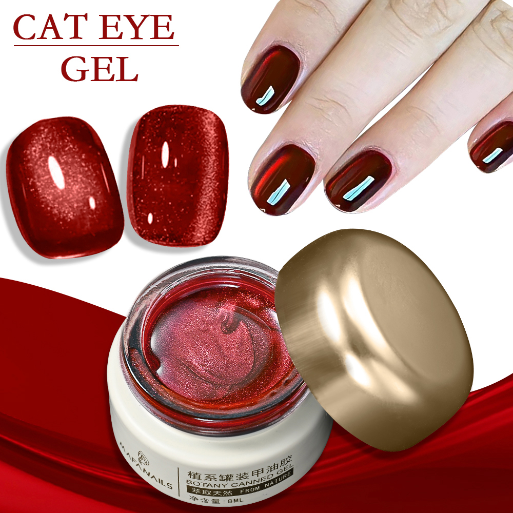 Hair Care Gel - 8ml Ruby Red Cat Eye Gel