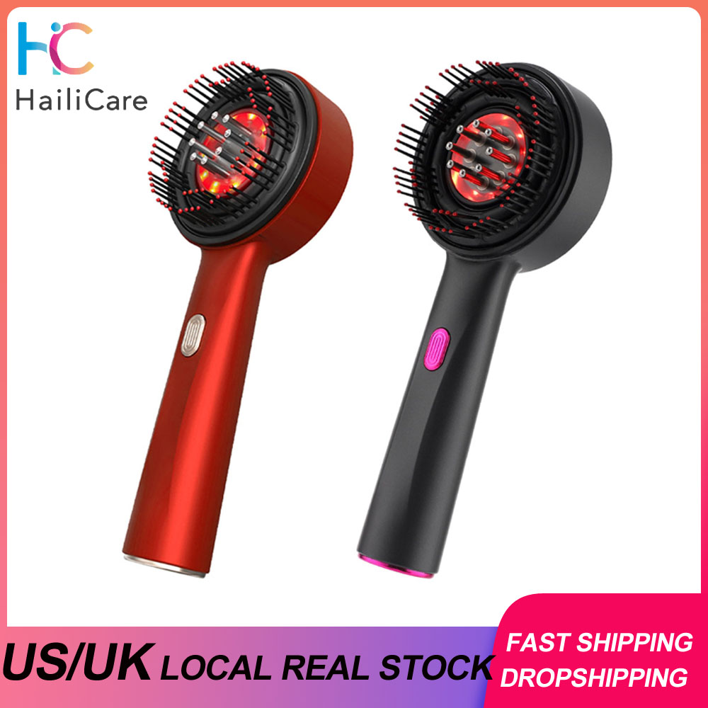 Hair Growth Serum Oil - Electric Massage Comb Vibration Red Light