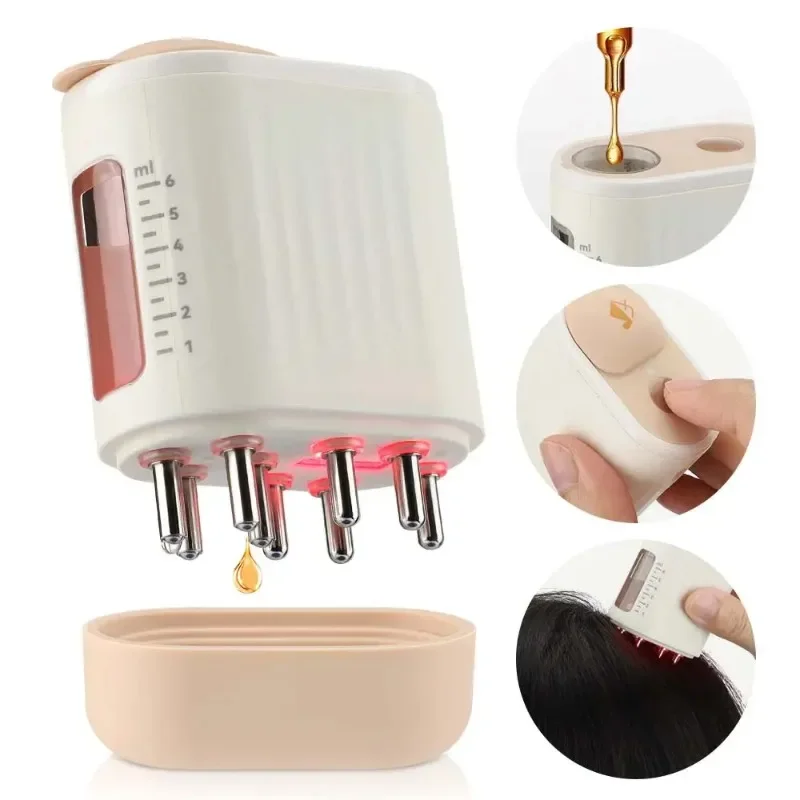 Hair Growth Serum Oil - Microcurrent Head Scalp Massager 625nm LED