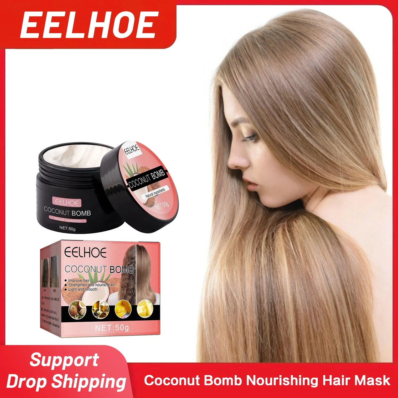 Hair Care Nutrition - Coconut Bomb Nourishing Hair Mask Nutrition