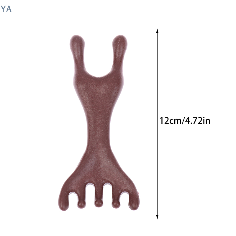 Detangling Wide Comb - [YA]1Pc Wood Body Meridian Massage Wide