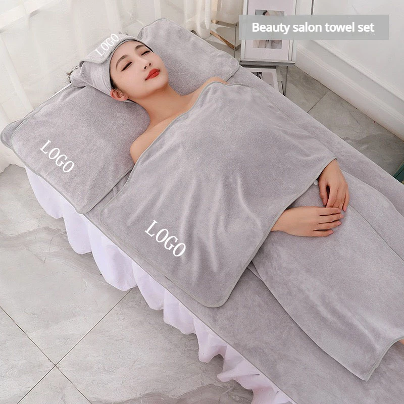 Hair Care Logo - SPA Dedicated Towel Bed Towel Thickened