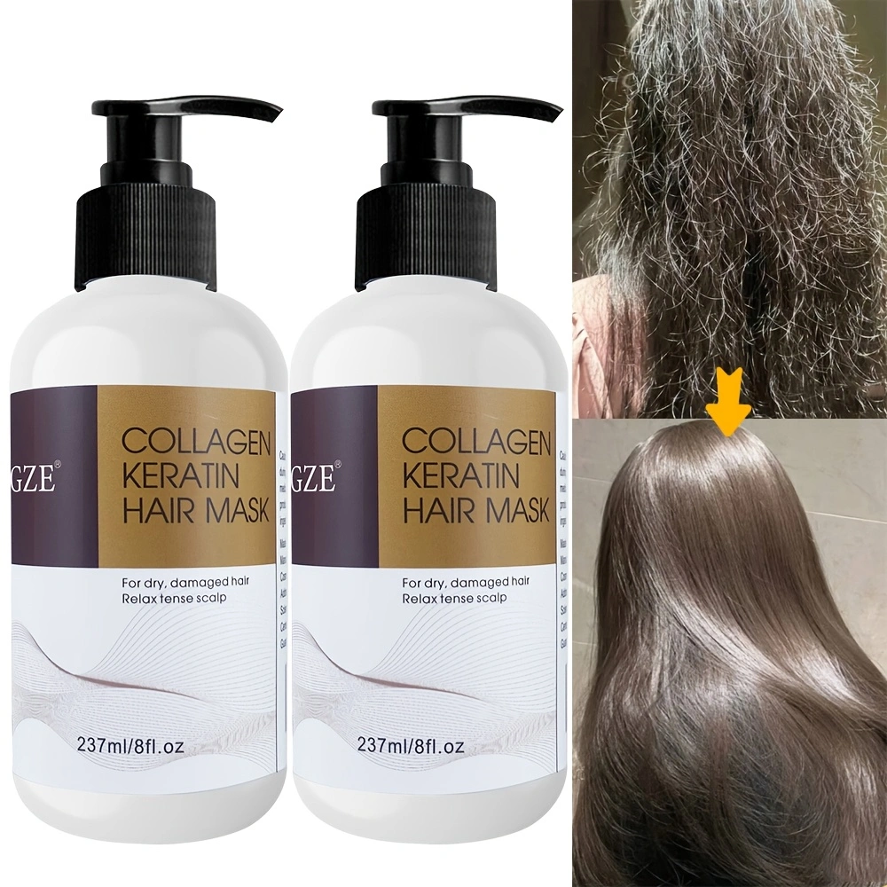 Deep Conditioner Mask - 2 Pack GZE Collagen Keratin Hair