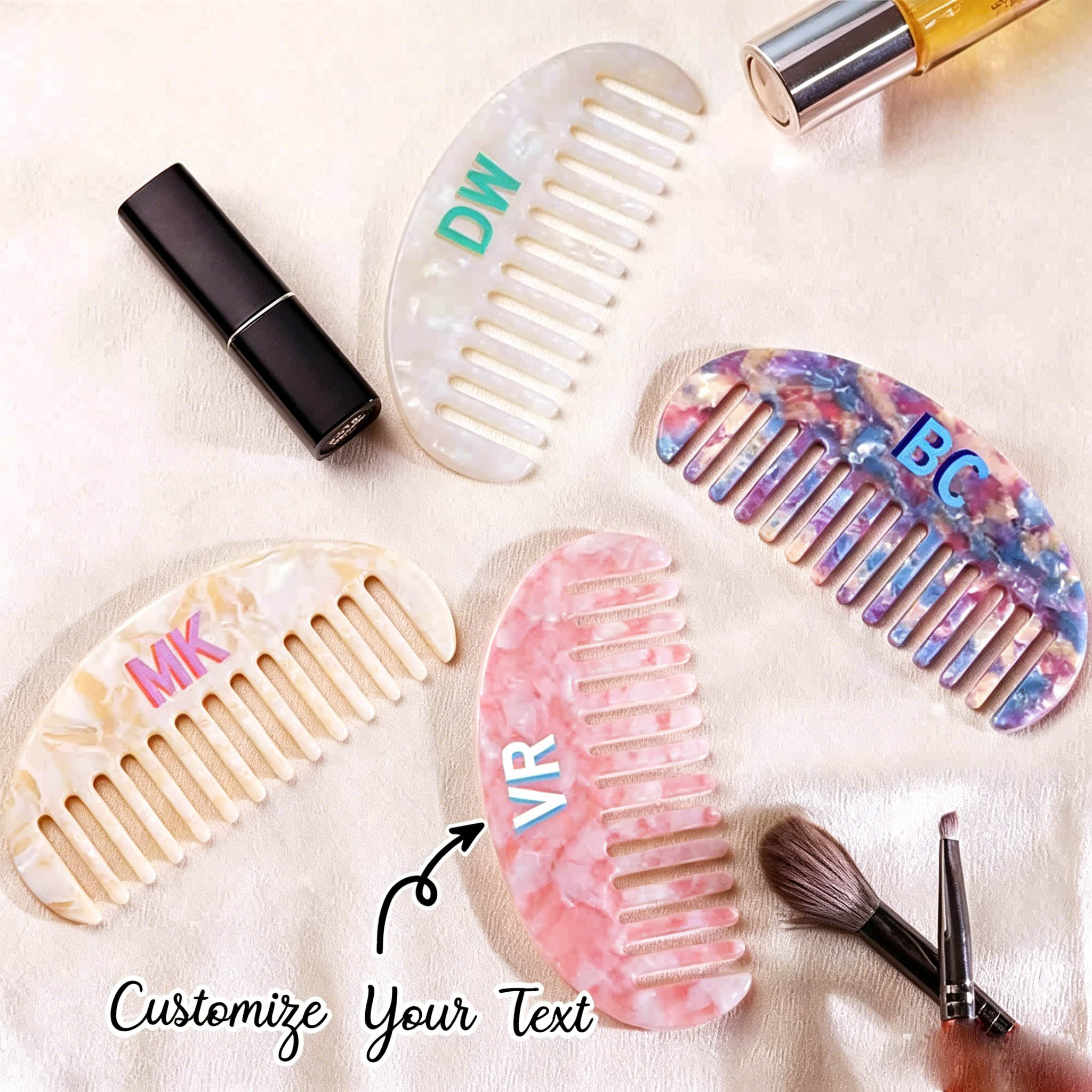 Detangling Wide Comb - 1PCS Personalized Comb,Wide Tooth Comb,Acetate Hair