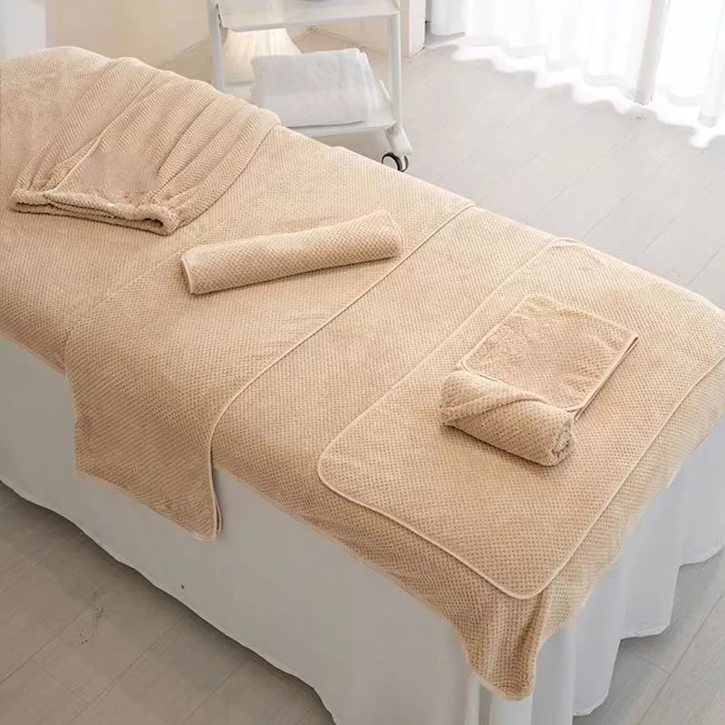 Hair Care Logo - Nano-velvet SPA Dedicated Towel Bed Towel