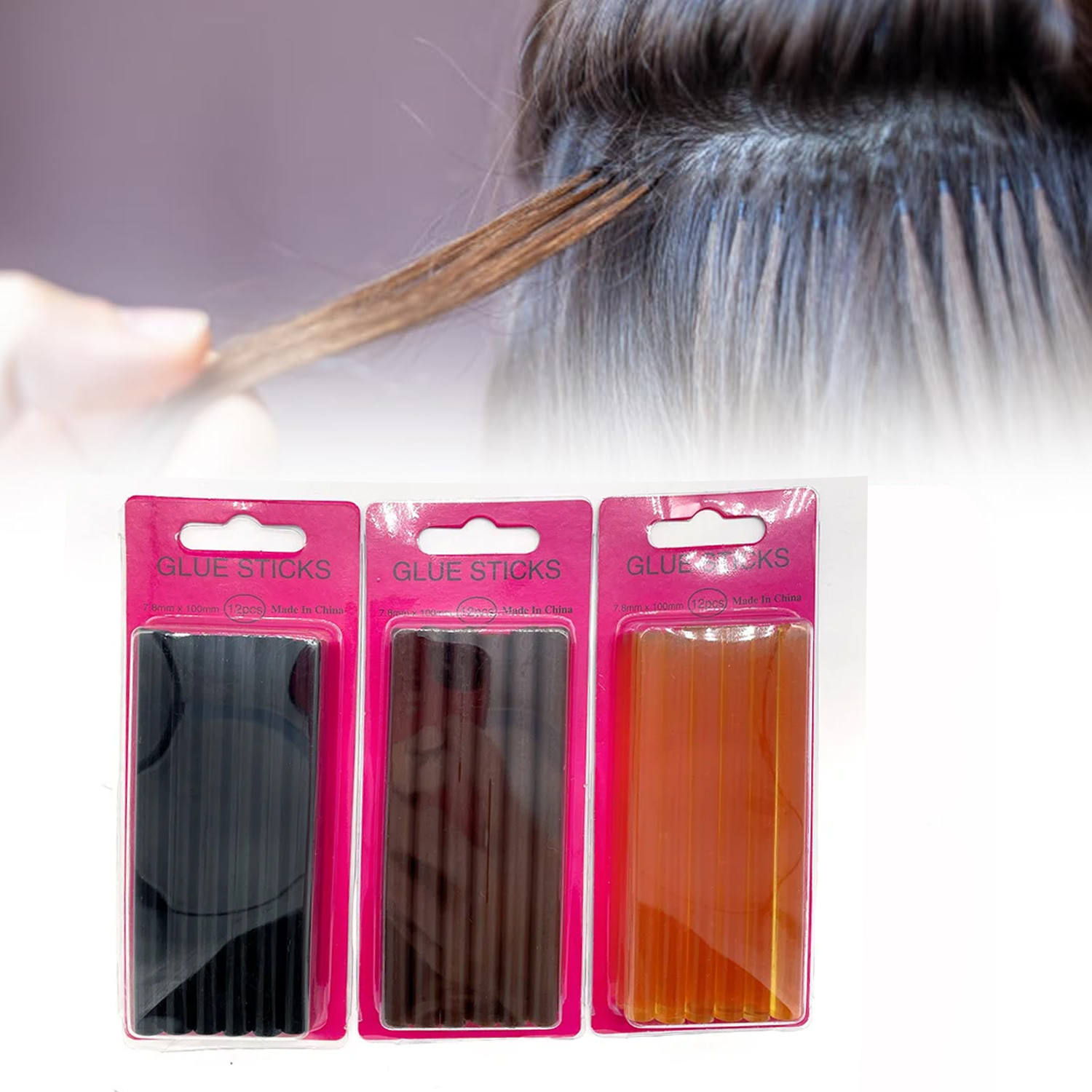 Glue Gun Hair - 12pcs/lot 0.7*10 cm Hot Melt Glue