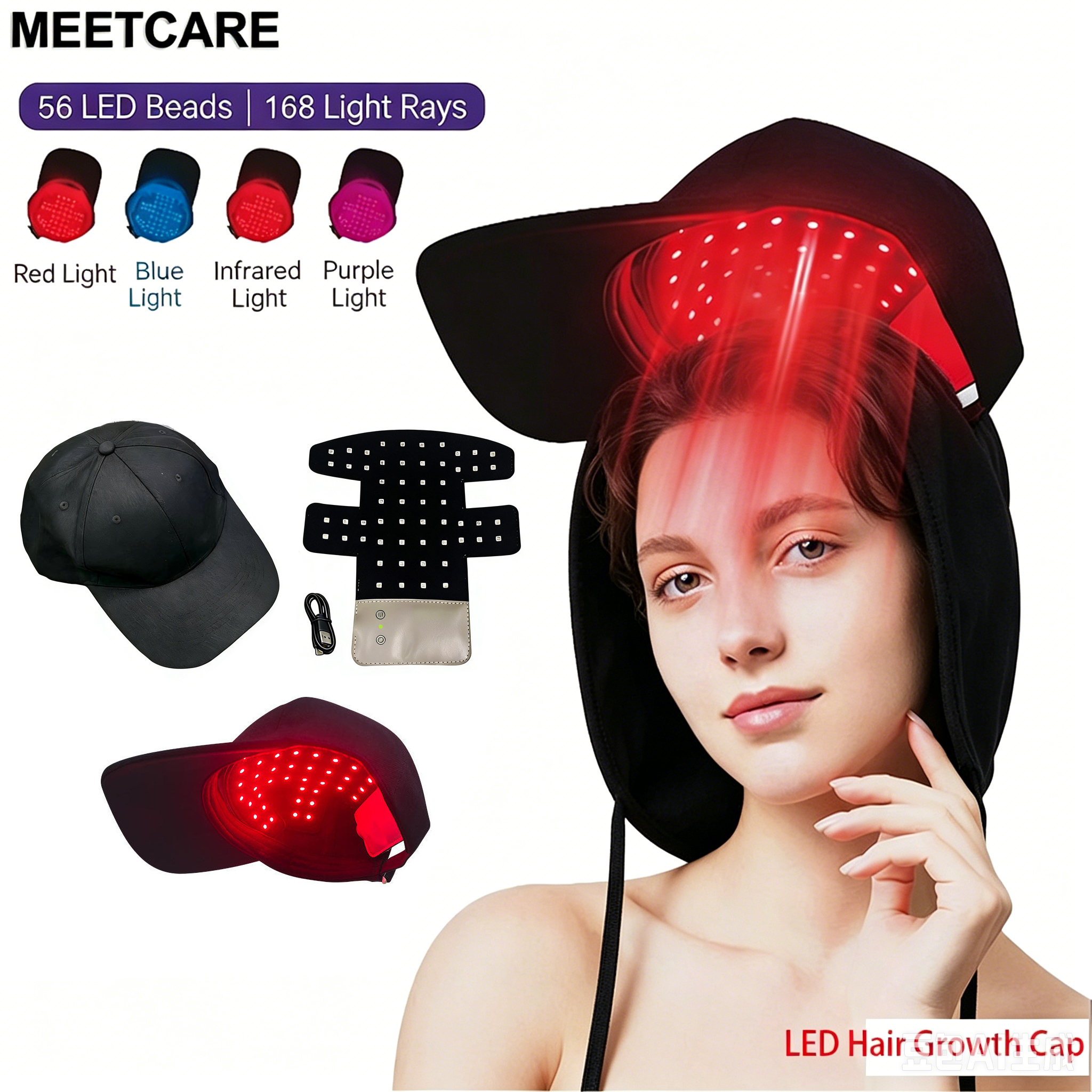 Hair Care Nutrition - LED Hair Growth Helmet Cap with