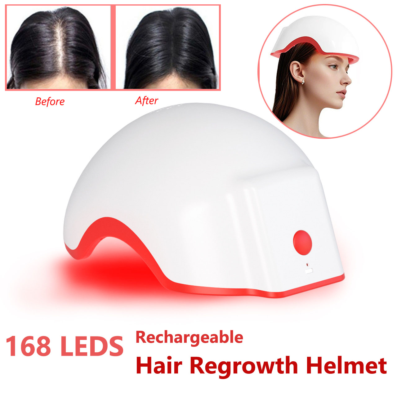 Hair Care Nutrition - Red Light Therapy Device Hat Near