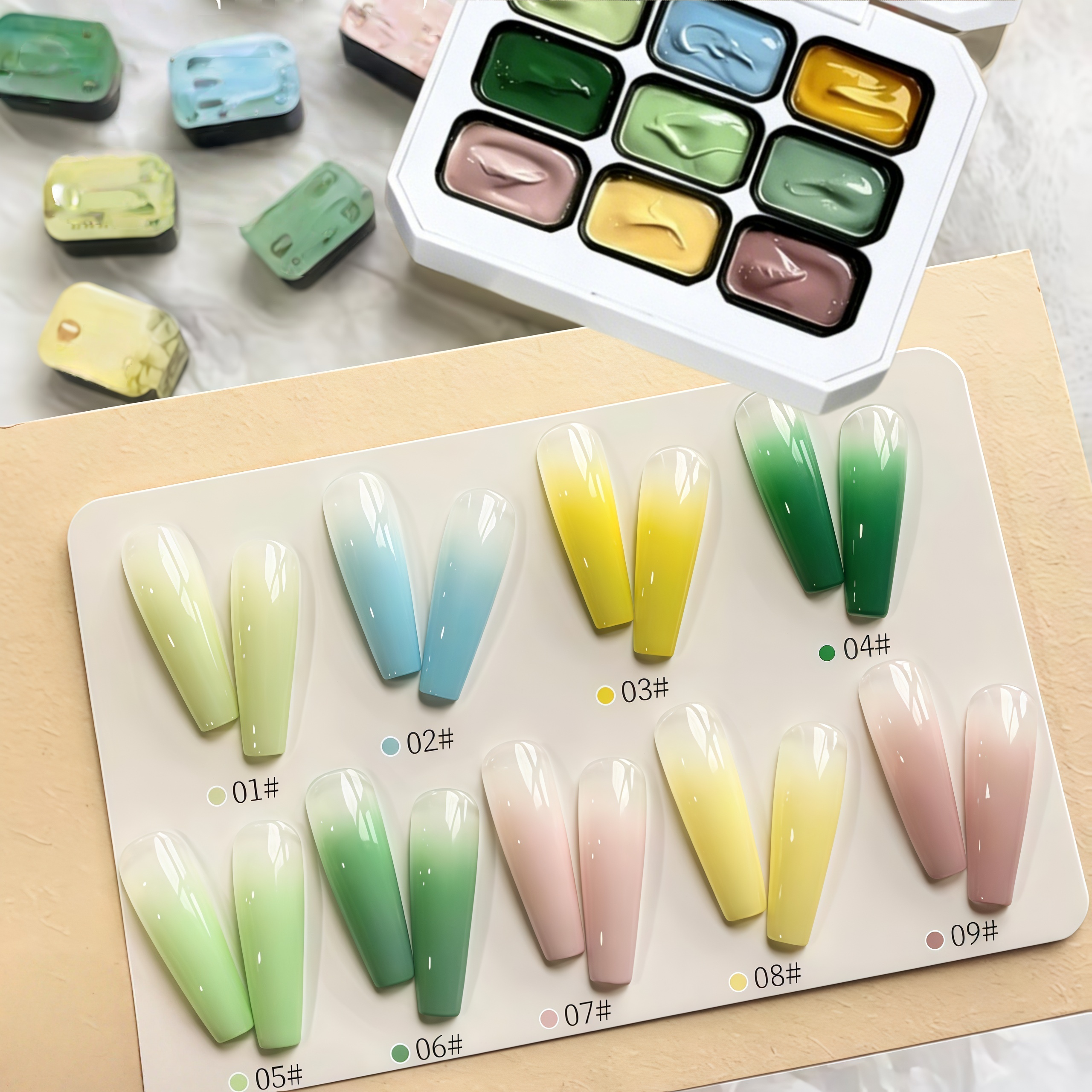 9-color solid nail polish,Bean - Hair Care Gel recensione e prezzo
