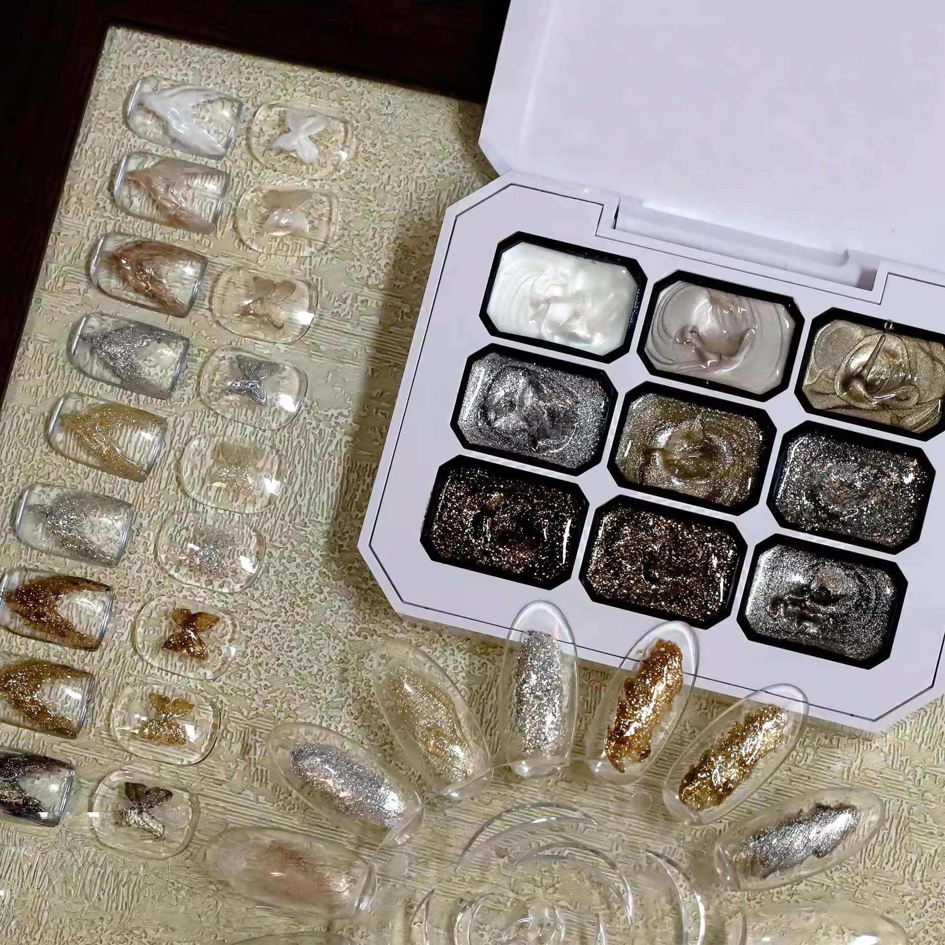 9 grid solid nail polish, meta - Hair Care Gel recensione e prezzo