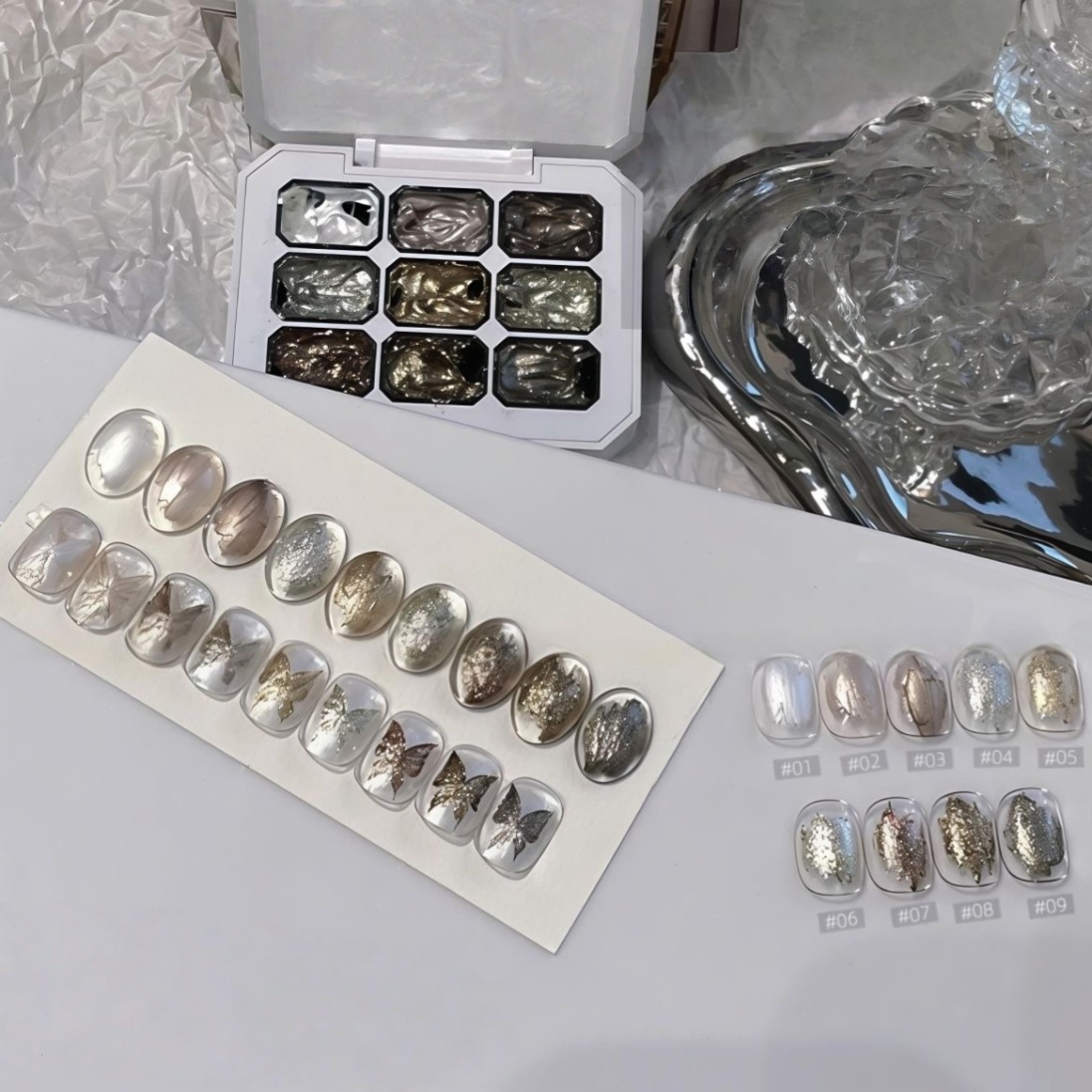 9 grid solid nail polish, meta - Hair Care Gel recensione e prezzo