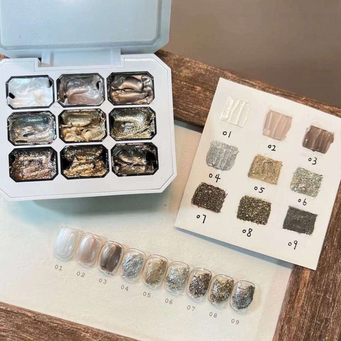 9 grid solid nail polish, meta - Hair Care Gel recensione e prezzo