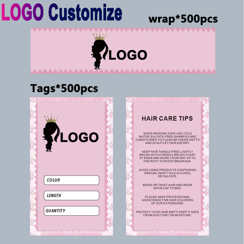Hair Tags And Wrap For Bundles - Hair Care Logo recensione e prezzo