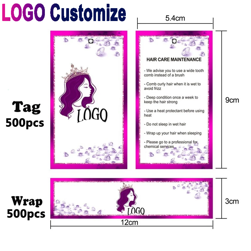 Hair Tags And Wrap For Bundles - Hair Care Logo recensione e prezzo
