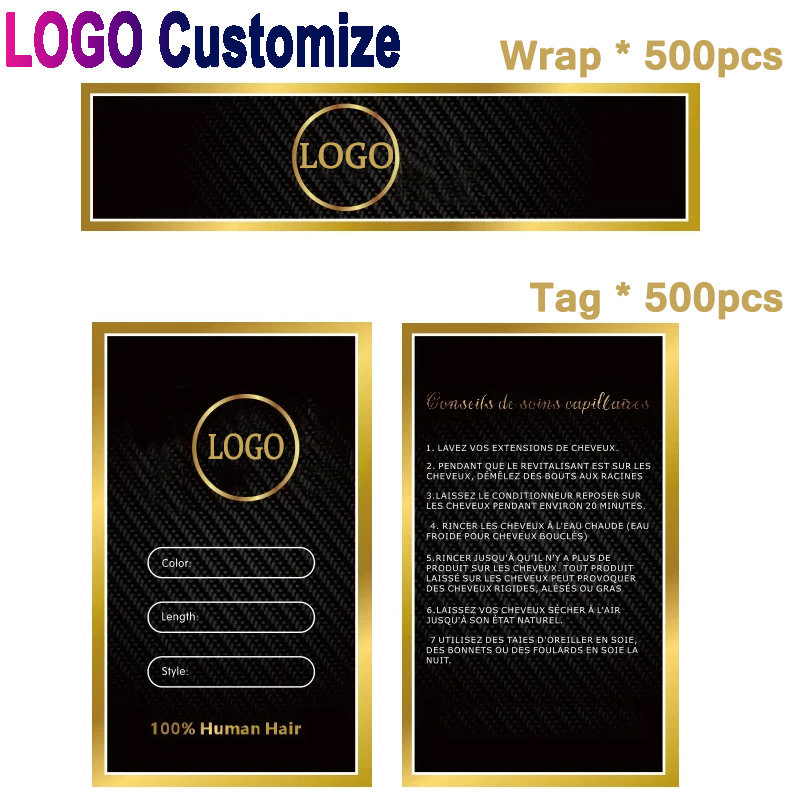 Hair Tags And Wrap For Bundles - Hair Care Logo recensione e prezzo