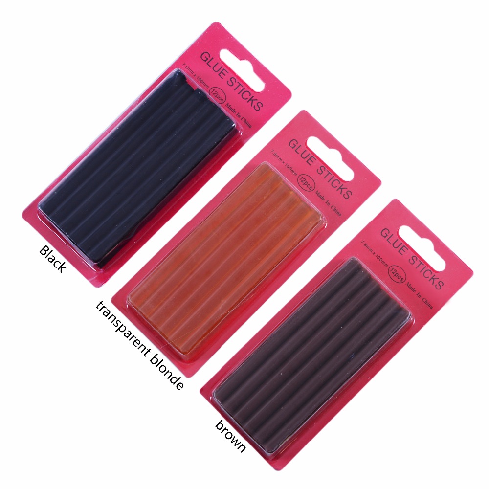 12pcs/lot  0.7*10 cm Hot Melt  - Glue Gun Hair recensione e prezzo