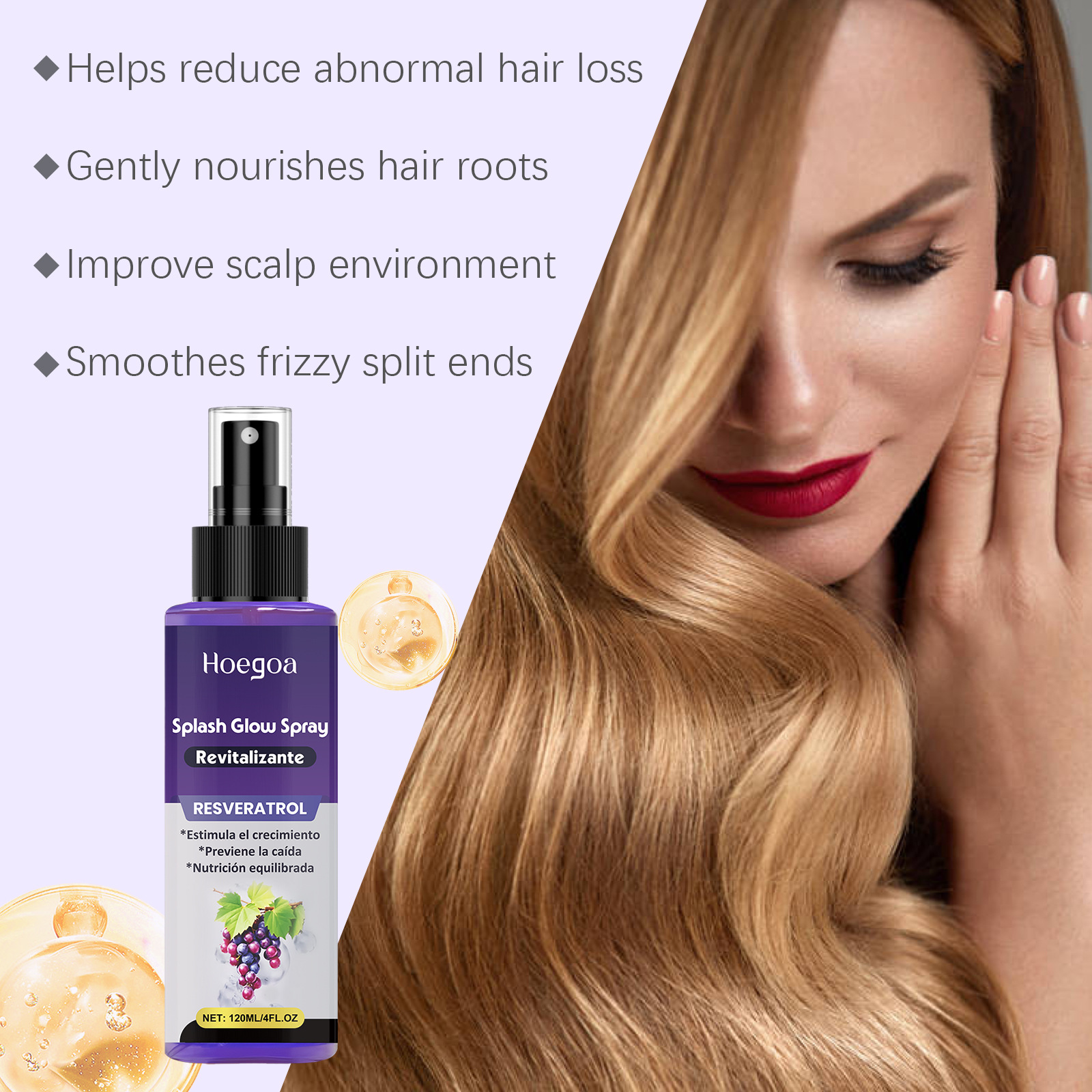 Hoegoa Vitamin Hair Growth Ser - Hair Growth Serum Oil recensione e prezzo