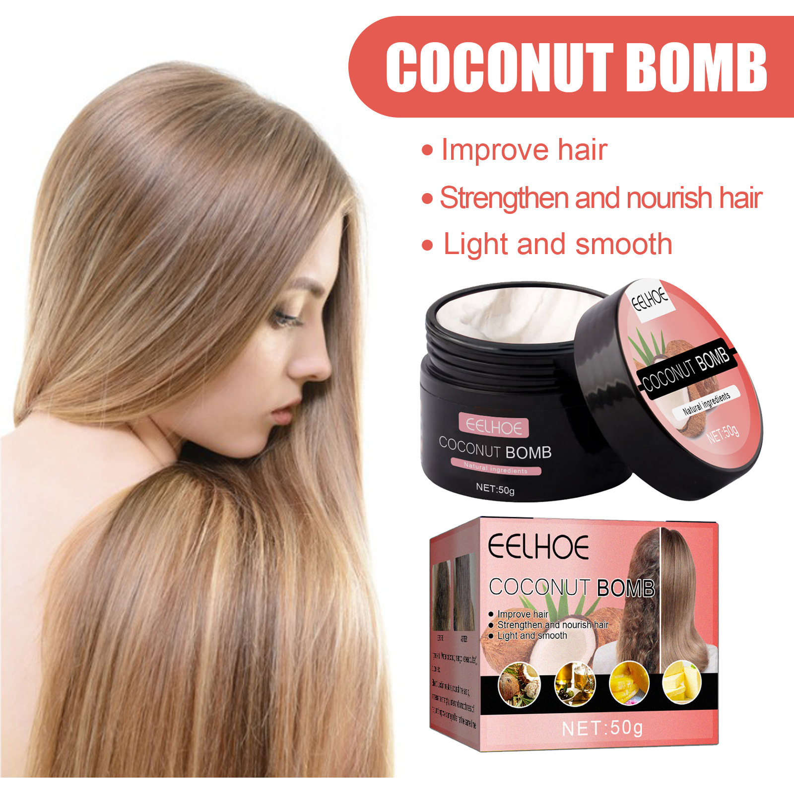 Coconut Bomb Nourishing Hair M - Hair Care Nutrition recensione e prezzo