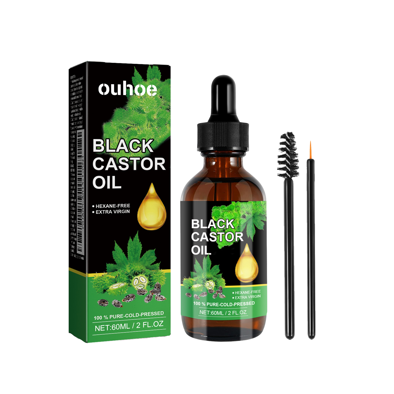 Black Castor Oil Nourishes Hai - Hair Growth Serum Oil recensione e prezzo
