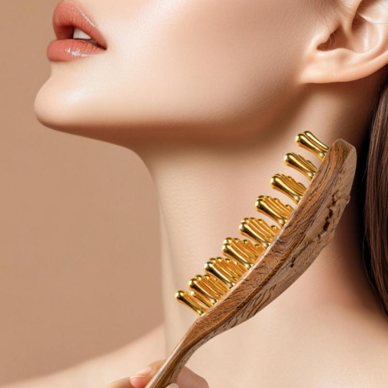 1PCS  Head Copper Tooth Massag - Detangling Wide Comb recensione e prezzo
