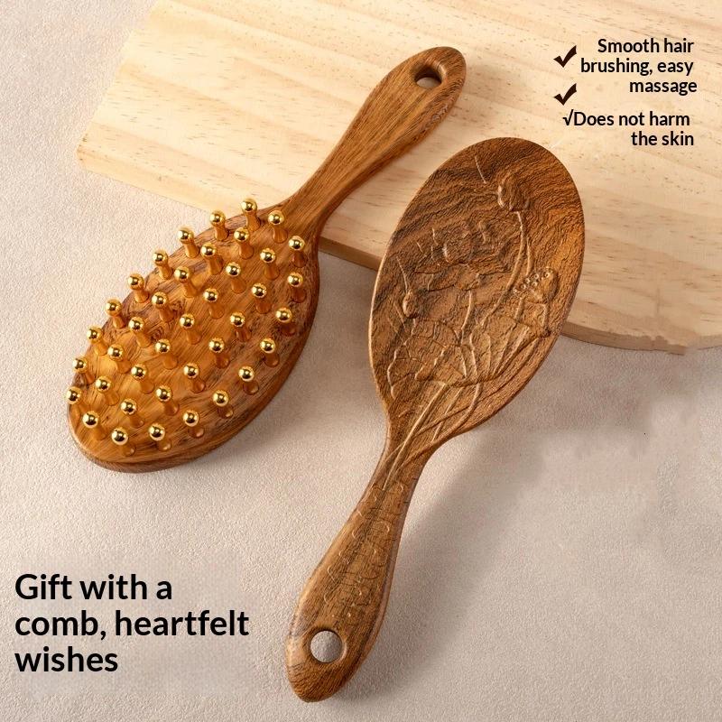 1PCS  Head Copper Tooth Massag - Detangling Wide Comb recensione e prezzo