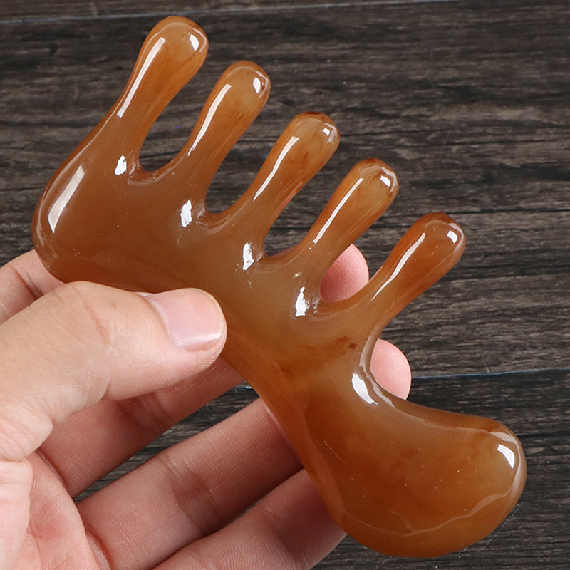 Natural Ox Horn Gua Sha Tools  - Detangling Wide Comb recensione e prezzo