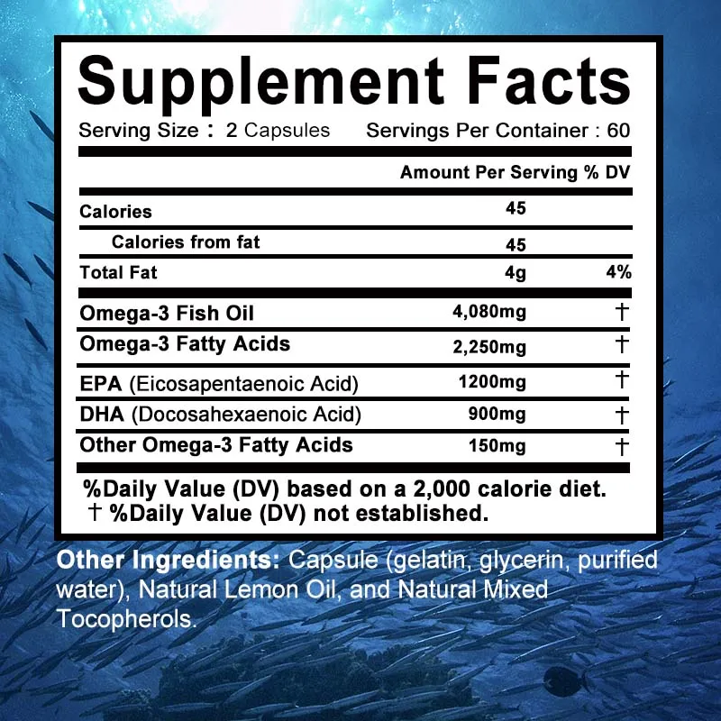 Omega 3 Fish Oil - Supports Ne - Hair Care Capsule recensione e prezzo