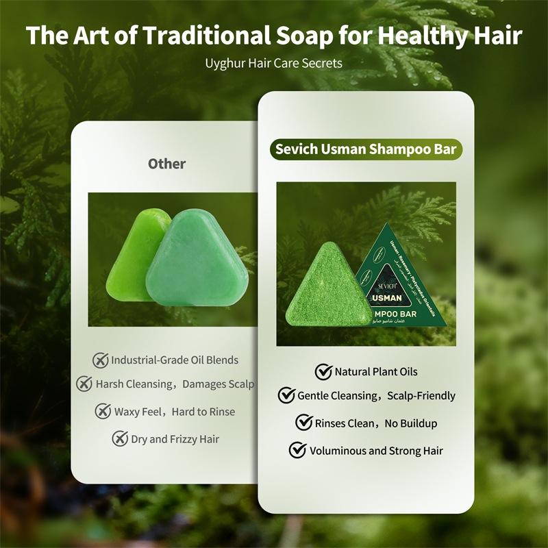 Natural Hair Growth Set Usman  - Hair Care Herbal Products recensione e prezzo