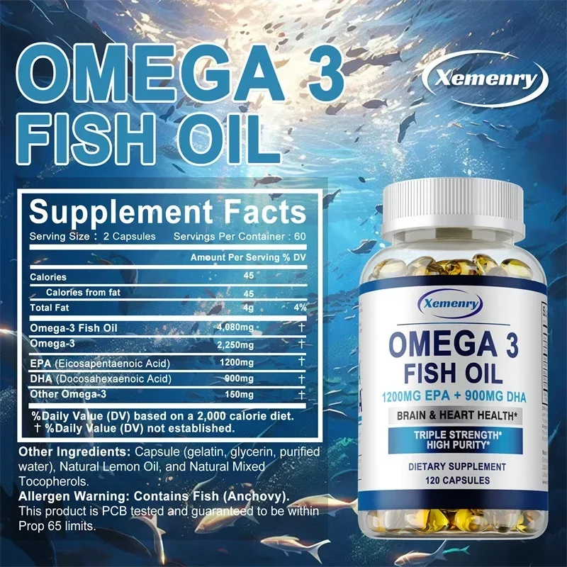 Omega 3 Fish Oil Supplement wi - Hair Care Capsule recensione e prezzo