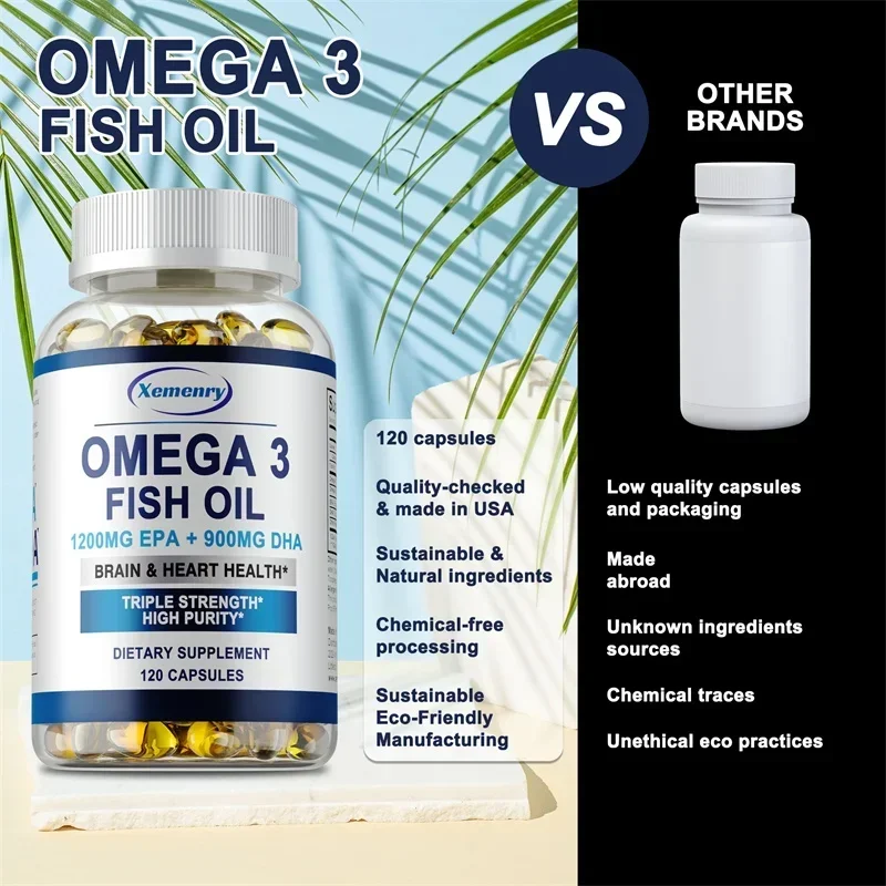 Omega 3 Fish Oil Supplement wi - Hair Care Capsule recensione e prezzo