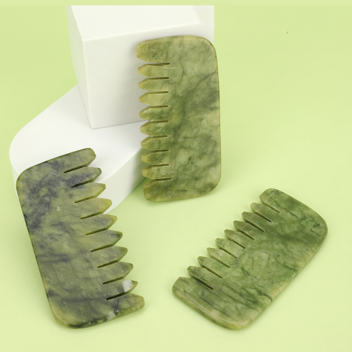 1pc Natural Jade Massage Comb  - Detangling Wide Comb recensione e prezzo