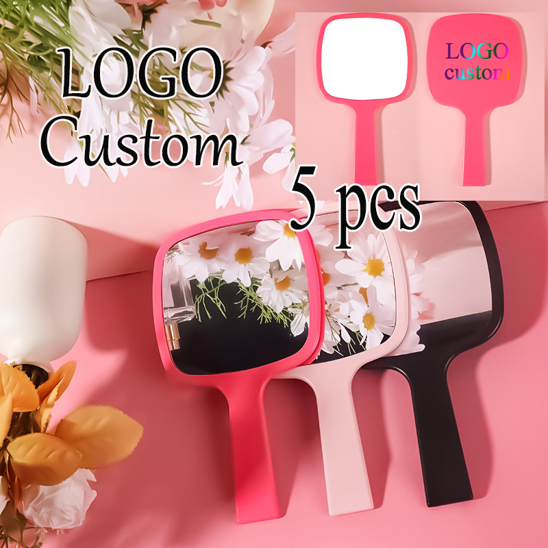Makeup Mirror Hand-Held Mirror - Hair Care Logo recensione e prezzo