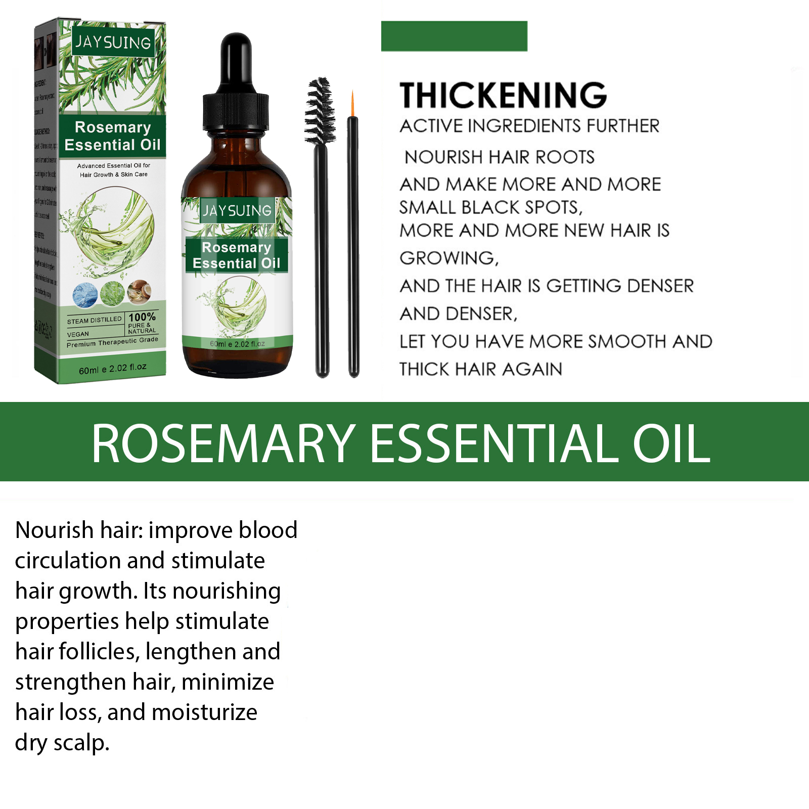 Rosemary Essential Oil For Hai - Hair Growth Serum Oil recensione e prezzo