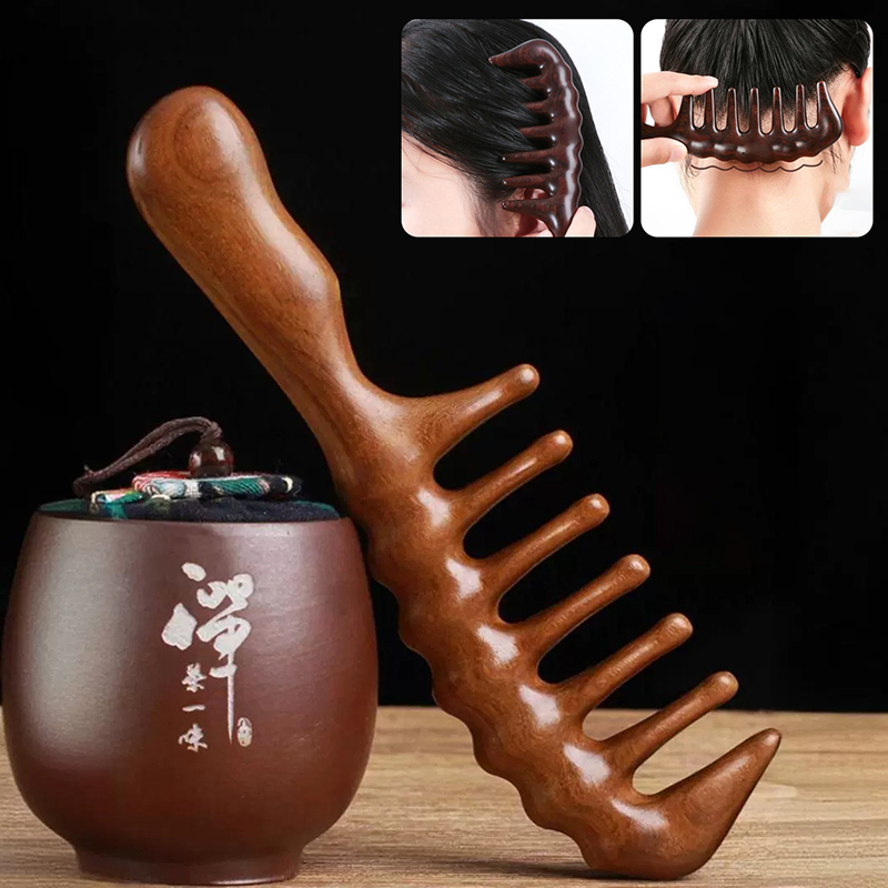 Natural Sandalwood Hair Combs  - Detangling Wide Comb recensione e prezzo